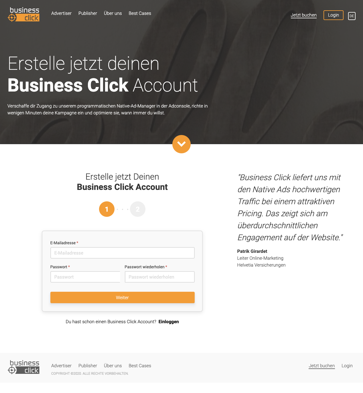 Verschaffe dir Zugang zum Werbeanzeigenmanager